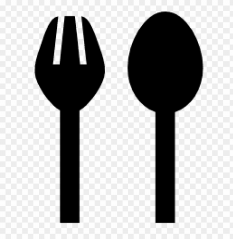 gold spoon and fork High-definition transparent PNG