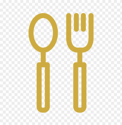gold spoon and fork Transparent background PNG images comprehensive collection