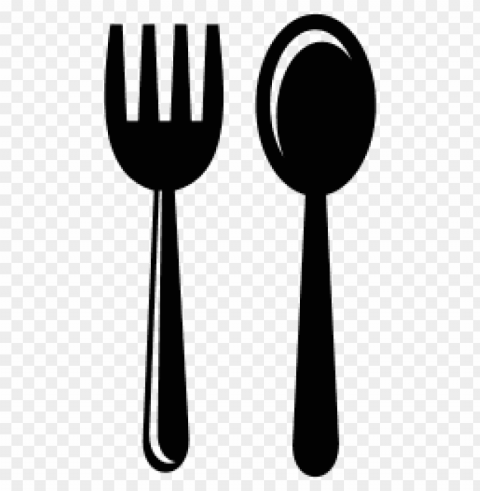 gold spoon and fork Transparent Background PNG Isolated Character
