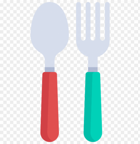 gold spoon and fork HighQuality PNG with Transparent Isolation