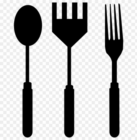 gold spoon and fork Isolated Artwork in Transparent PNG