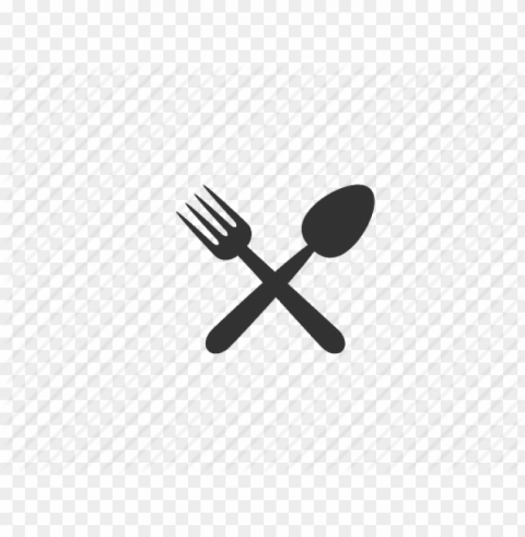 gold spoon and fork Isolated Artwork on Clear Background PNG