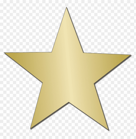 Gold Star PNG Image With Clear Background Isolated