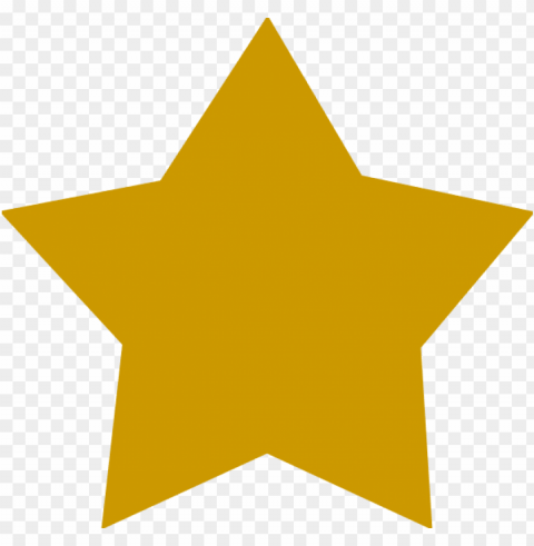 Gold Star PNG Image With Clear Background Isolation
