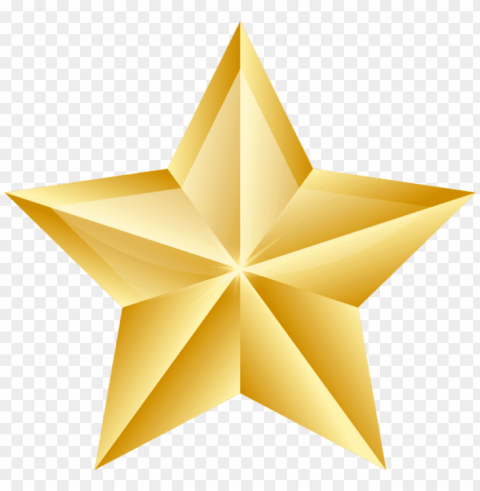 Gold Star Background PNG Image With Isolated Graphic Element