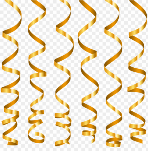gold streamers PNG images with no background essential PNG transparent with Clear Background ID f1c75e29