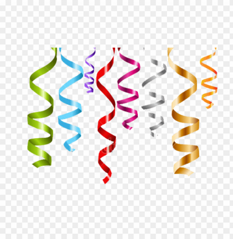 gold streamers PNG images with no limitations