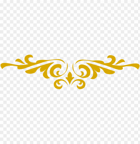 Gold Swirl Design Isolated Icon With Clear Background PNG