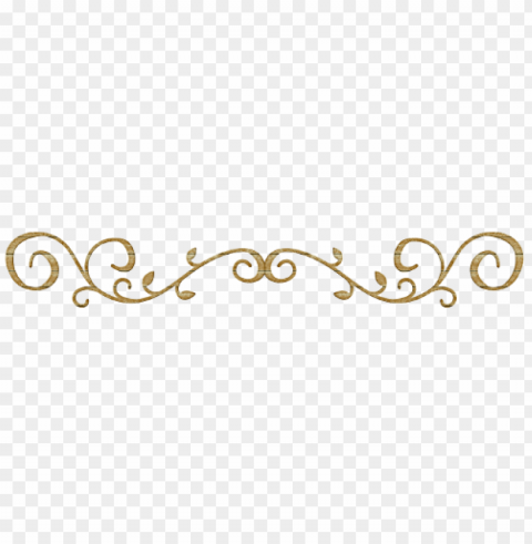 Gold Swirl Design Isolated Item On Clear Transparent PNG