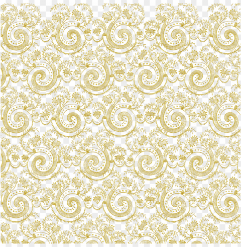 gold swirl design Isolated Object in Transparent PNG Format