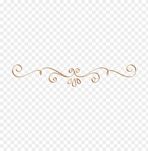 gold swirl design Isolated PNG Image with Transparent Background