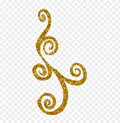 gold swirls CleanCut Background Isolated PNG Graphic