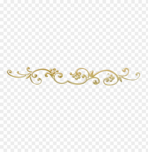 gold swirls PNG transparent design