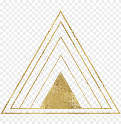 #gold #triangle #frame #outline #edit #background #design - triangle PNG Graphic with Clear Isolation