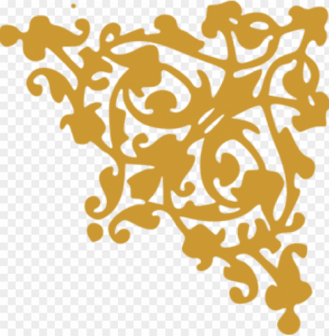 Gold Vector Border PNG With Clear Transparency