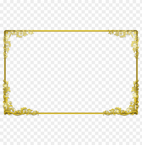 gold wedding border Transparent graphics PNG
