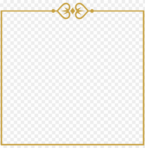 gold wedding border Transparent PNG image