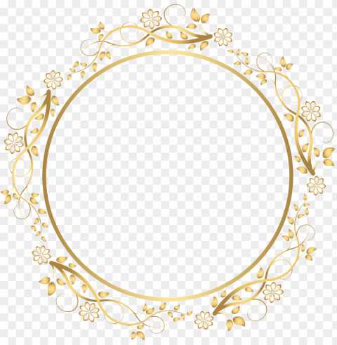 gold wedding border Isolated Item on HighResolution Transparent PNG