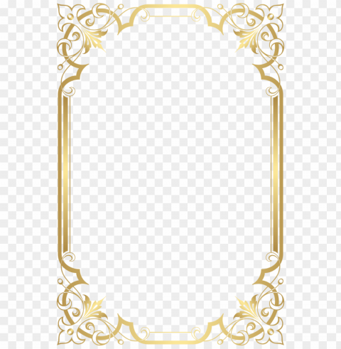 gold wedding border Isolated Item with HighResolution Transparent PNG