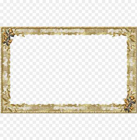 gold wedding border Isolated Item with Transparent PNG Background