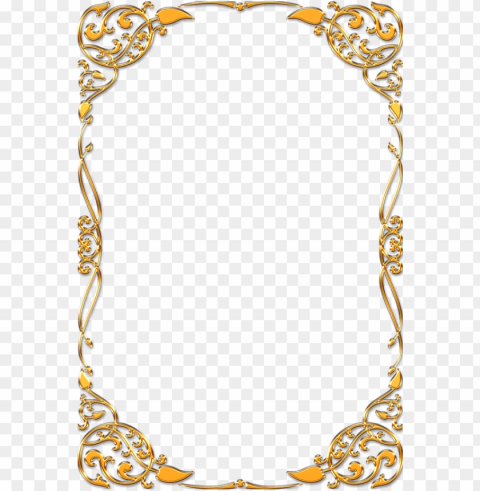 Gold Wedding Borders Transparent PNG Isolation Of Item