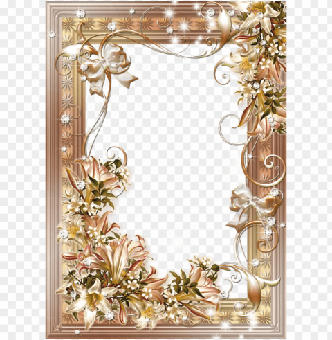 gold wedding frames HighResolution Isolated PNG with Transparency