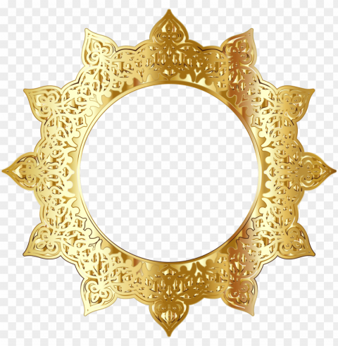 gold wedding frames Isolated Artwork in HighResolution Transparent PNG