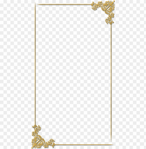 Gold Wedding Frames PNG Image With Isolated Element