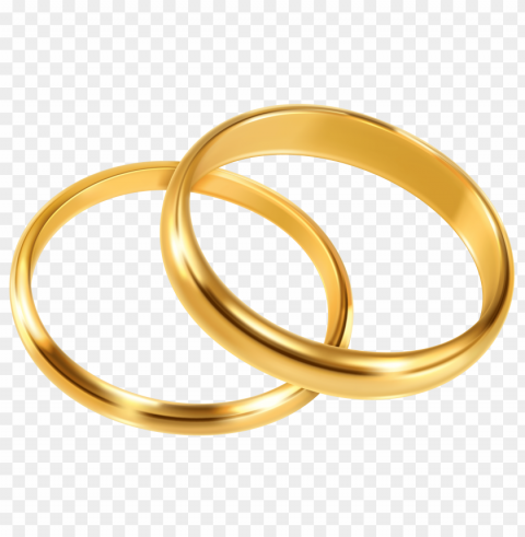 gold wedding rings HighQuality PNG Isolated Illustration