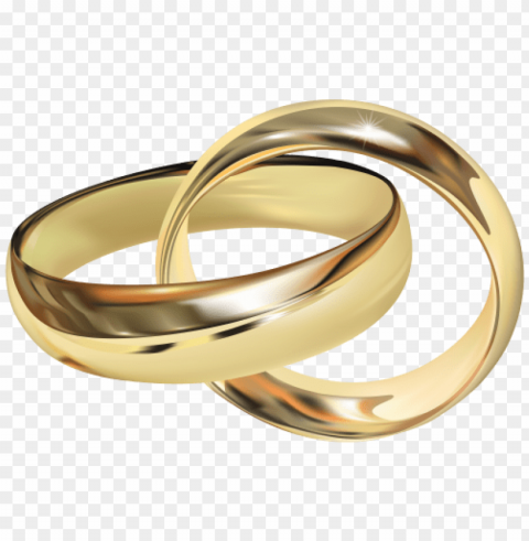 gold wedding rings PNG Graphic Isolated on Clear Background Detail