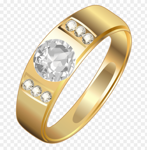 gold wedding rings PNG Graphic with Clear Isolation