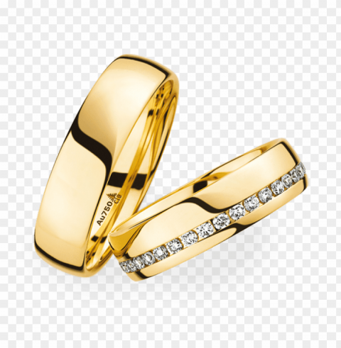gold wedding rings PNG Graphic with Isolated Clarity