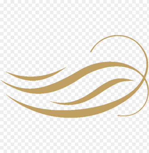 Golden Line PNG Transparent Design