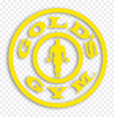golds gym logo PNG with clear overlay
