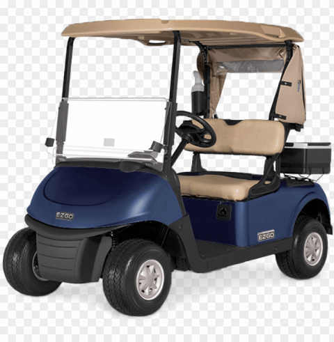 golf buggies blue cart front view PNG images with no background free download