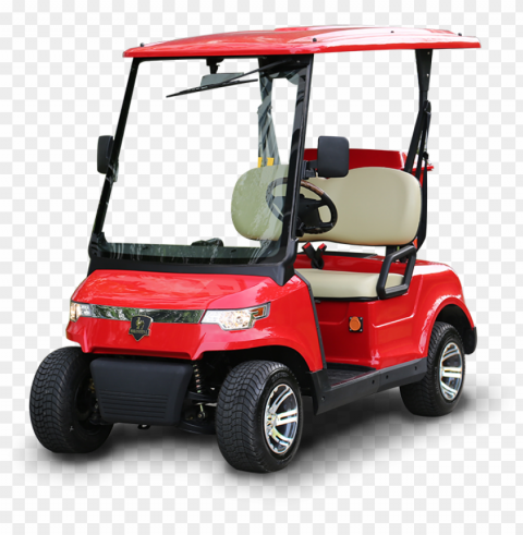 golf buggies red cart corner front view PNG images with no fees