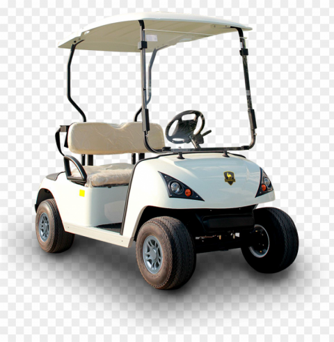 golf buggies white cart corner front view PNG images with no limitations