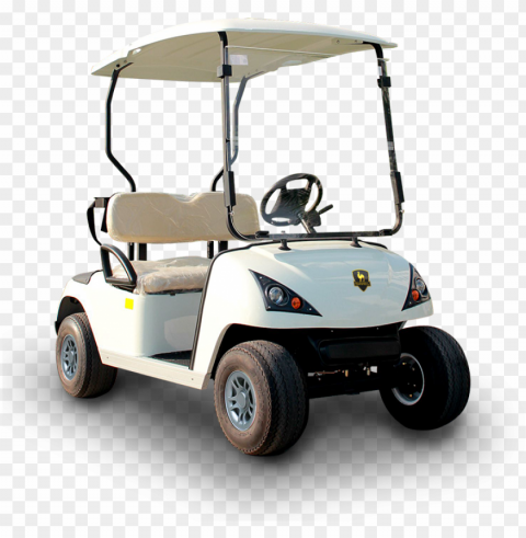 Golf Buggies White Cart Corner Front View PNG Images With No Limitations