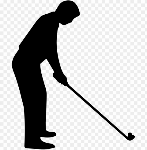 golfer PNG graphics with alpha transparency bundle