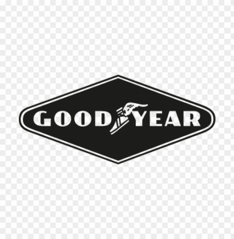 goodyear tire logo vector free PNG Graphic Isolated on Clear Backdrop