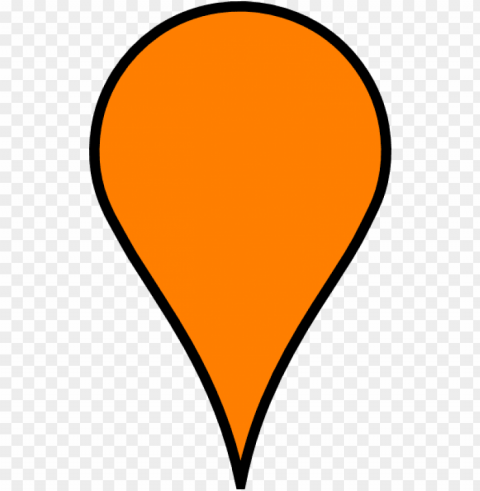 google map pin icon - google maps icon orange PNG Graphic with Isolated Design