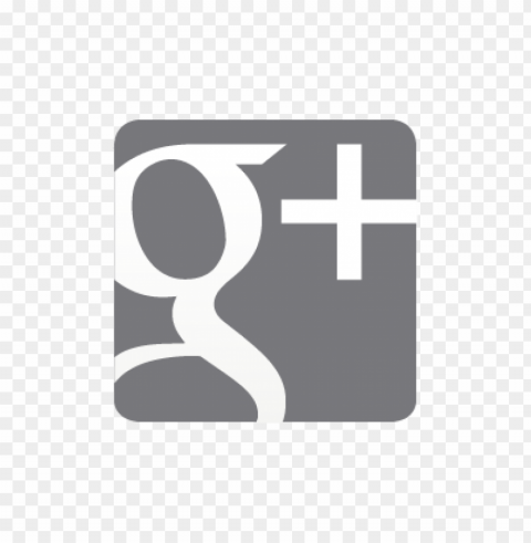 google plus grey vector logo PNG for use