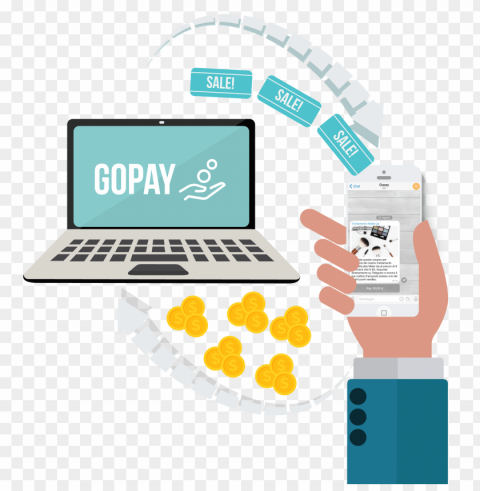 GoPay logo image Isolated Subject in Transparent PNG
