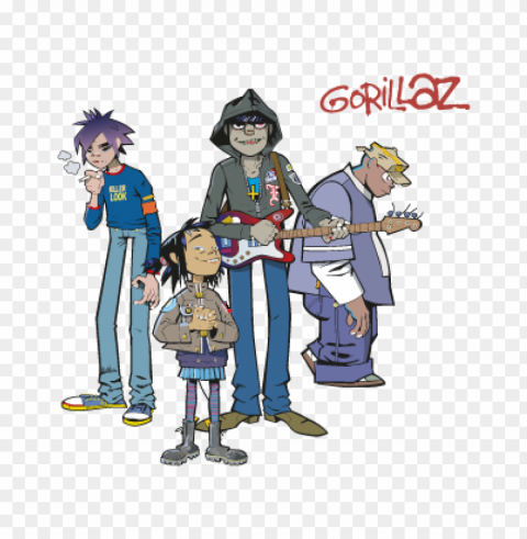 gorillaz logo vector free PNG graphics with alpha transparency broad collection