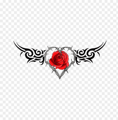 gothic tattoo heart Isolated Character in Transparent Background PNG