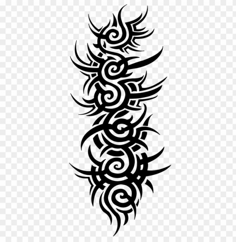 gothic tattoo vertical Isolated Character in Transparent PNG