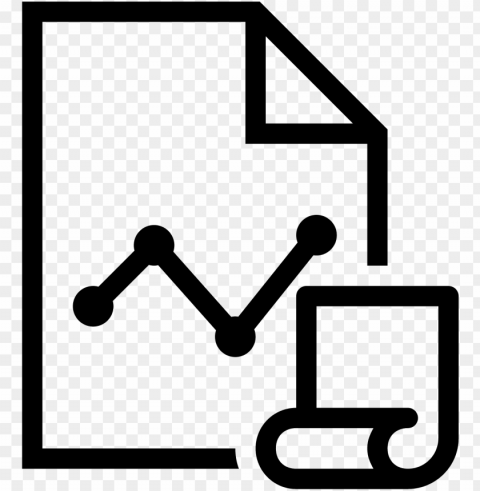 graph report script icon - report icon Transparent Background Isolation in PNG Format
