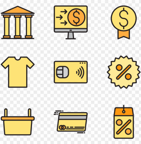 graphic librarydebit card icons free payment - icons white and yellow PNG images with clear backgrounds