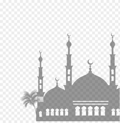 gray islamic mosque silhouette ramadan icon PNG images with transparent canvas comprehensive compilation
