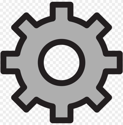 gray vector gear settings options icon PNG images with transparent elements